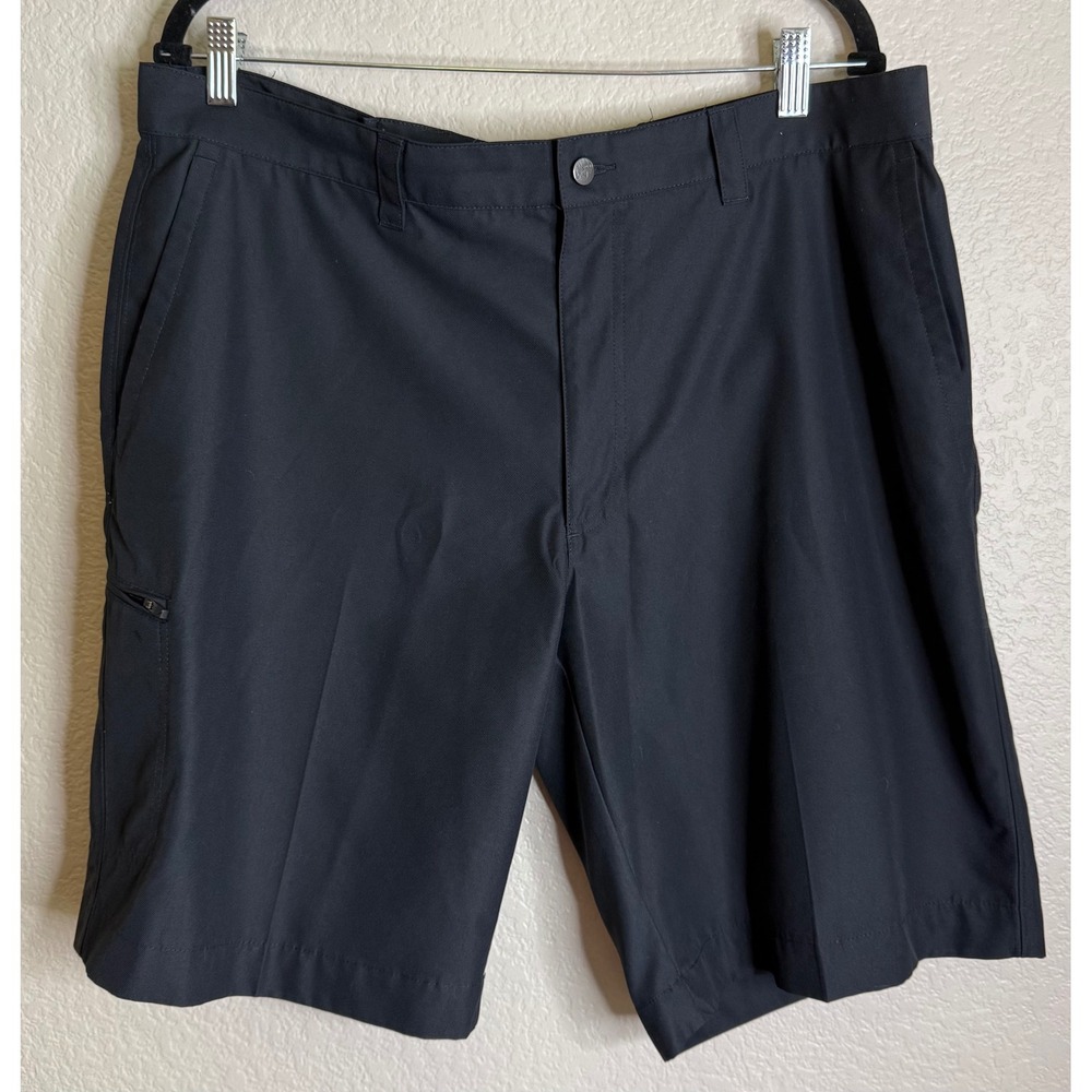 Callaway Mens 38 Golf Shorts Black Optimum Performance Cargo Pockets Preppy